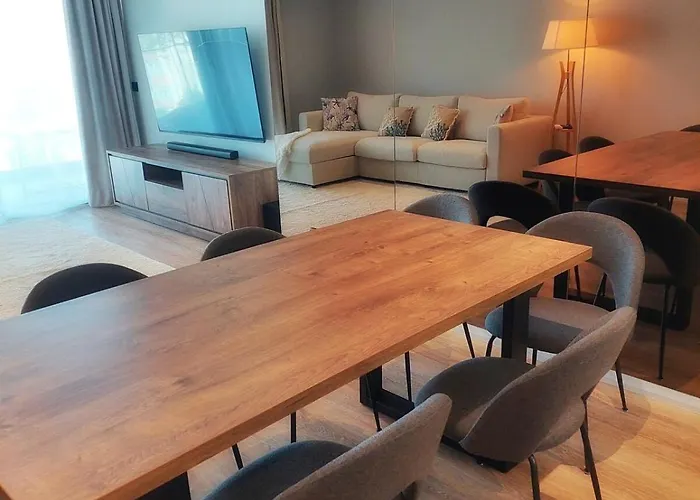 Infinito Azul - Moderno Elegante Com Piscina Apartmán *